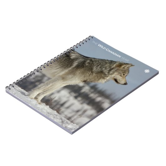 Winter - Wolf Notizblock (Linke Seite)