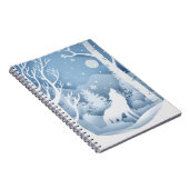 Winter Wolf Notizblock (Rechte Seite)