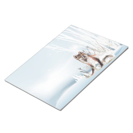 Winter Wolf Notizblock (angewinkelt)