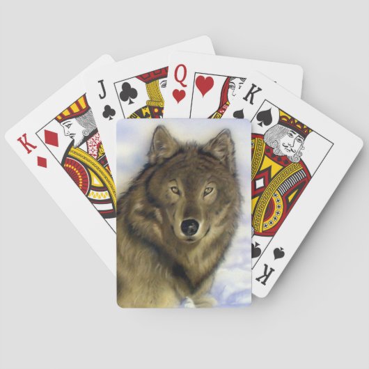 Winter Wolf Playing Cards Spielkarten (Rückseite)