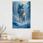 Winter Wolf Poster (Küche)