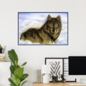 WInter Wolf Poster (Heimbüro)