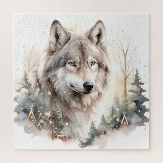 Winter Wolf Puzzle (Vertikal)