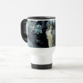 Winter Wolf Reisebecher (Vorderseite Links)