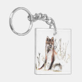 Winter Wolf Schlüsselanhänger (Vorderseite links)