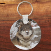 Winter Wolf Schlüsselanhänger (Vorderseite)
