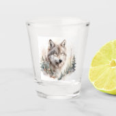 Winter Wolf Shot Glass Schnapsglas (Vorderseite)