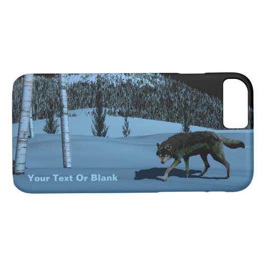 Winter Wolf - Tapetum Lucidum Case-Mate iPhone Hülle (Rückseite (Horizontal))