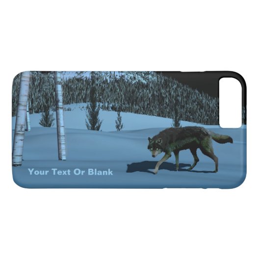 Winter Wolf - Tapetum Lucidum Case-Mate iPhone Hülle (Rückseite (Horizontal))