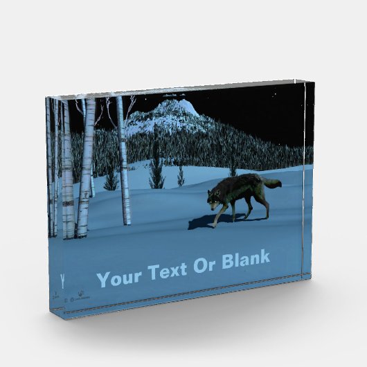 Winter Wolf - Tapetum Lucidum Fotoblock (Links)