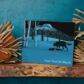 Winter Wolf - Tapetum Lucidum Fotoplatte (Seite)