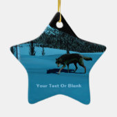 Winter Wolf - Tapetum Lucidum Keramik Ornament (Hinten)
