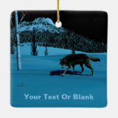 Winter Wolf - Tapetum Lucidum Keramikornament (Rückseite)