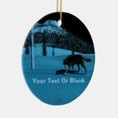 Winter Wolf - Tapetum Lucidum Keramikornament (Rechts)