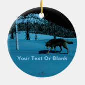 Winter Wolf - Tapetum Lucidum Keramikornament (Hinten)