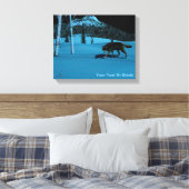 Winter Wolf - Tapetum Lucidum Leinwanddruck (Insitu (Schlafzimmer))