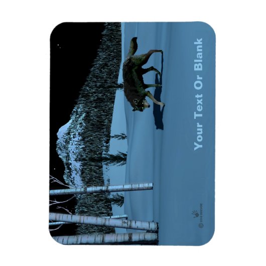 Winter Wolf - Tapetum Lucidum Magnet (Vertikal)