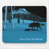 Winter Wolf - Tapetum Lucidum Mousepad (Vorne)