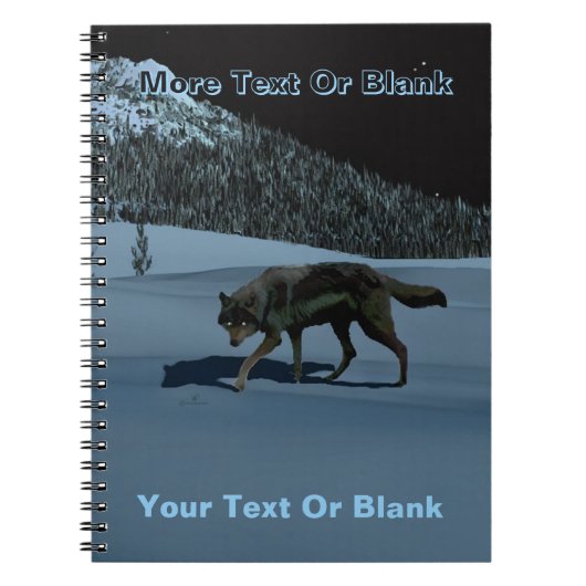 Winter Wolf - Tapetum Lucidum Notizblock (Vorderseite)