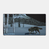 Winter Wolf - Tapetum Lucidum Schreibtischunterlage (Vorderseite)