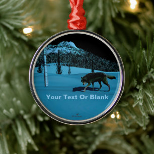 Winter Wolf - Tapetum Lucidum Silbernes Ornament