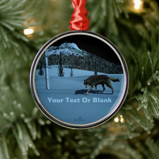 Winter Wolf - Tapetum Lucidum Silbernes Ornament (Baum)