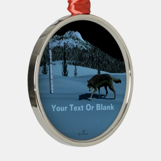 Winter Wolf - Tapetum Lucidum Silbernes Ornament (Rechts)