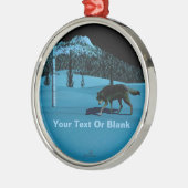 Winter Wolf - Tapetum Lucidum Silbernes Ornament (Links)