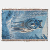 Winter Wolf Throw Blanket Decke (Vorderseite)