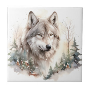 Winter Wolf Tile Fliese