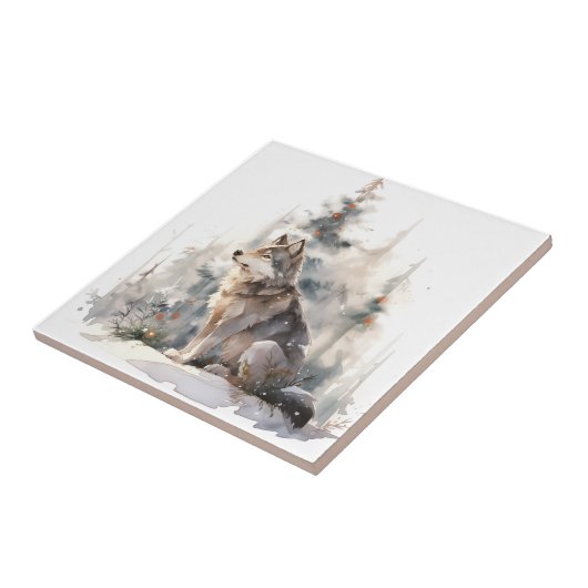 Winter Wolf Tile Fliese (Seite)