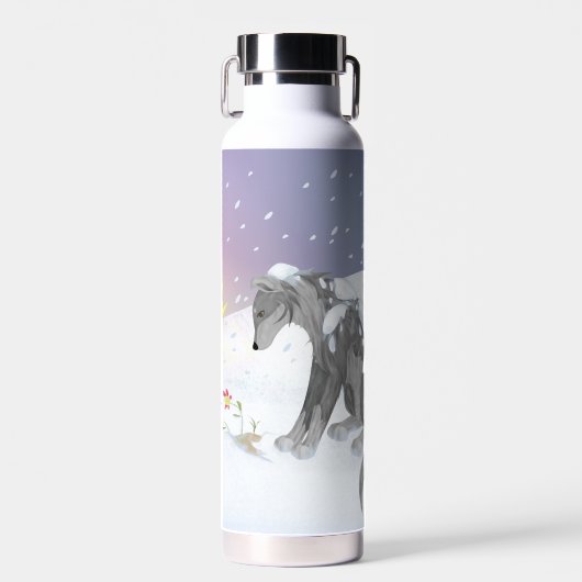 Winter Wolf Trinkflasche (Vorne)