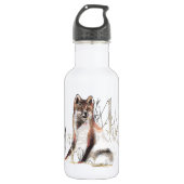 Winter Wolf Trinkflasche (Vorderseite)
