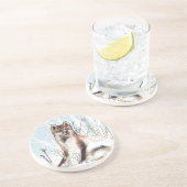 Winter Wolf Untersetzer (Seite)