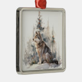 Winter Wolf Weihnachtsschmuck (Rechts)