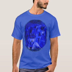 Winter-Wolf-Wolf-Dunkelheits-T - Shirts