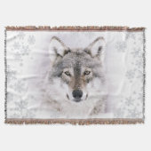 Winter-Wolf-Wurfs-Decke Decke (Vorderseite)