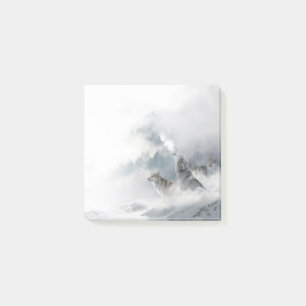 Winter Wolves Howling Post-it Notes Post-it Klebezettel