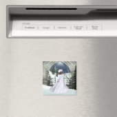 Winter Woman D3 Design - Fantasy Magnet (In Situ (Geschirrspüler))