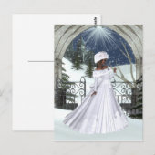 Winter Woman D3 Design - Fantasy Postkarten (Vorne/Hinten)