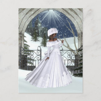 Winter Woman D3 Design - Fantasy Postkarten