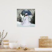 Winter Woman D3 Design - Fantasy Print/Poster Poster (Küche)