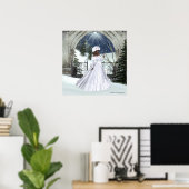 Winter Woman D3 Design - Fantasy Print/Poster Poster (Heimbüro)