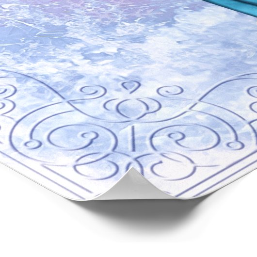 Winter Woman Fantasy Artwork Poster (Ecke)