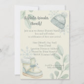 Winter Wonder Baby Shower Invitation Einladung (Vorderseite)