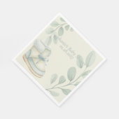 Winter Wonder Baby Shower  Serviette (Ecke)