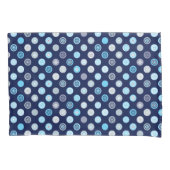 Winter Wonder Dots Blue Pattern Pillow Hüllen Kissenbezug (Vorderseite-Links)