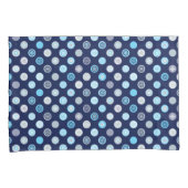 Winter Wonder Dots Blue Pattern Pillow Hüllen Kissenbezug (Vorderseite-Rechts)