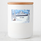 Winter Wonder Food Container Label Lebensmitteletikett (Vorderseite)