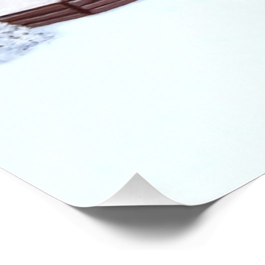 Winter Wonder Glossy Poster (Ecke)